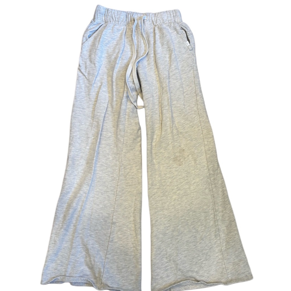 Gray/Cream Urban Outfitters Wide-Leg Sweatpants